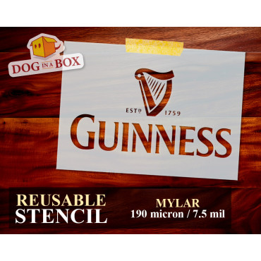 Pochoir logo Guinness n.1 -...