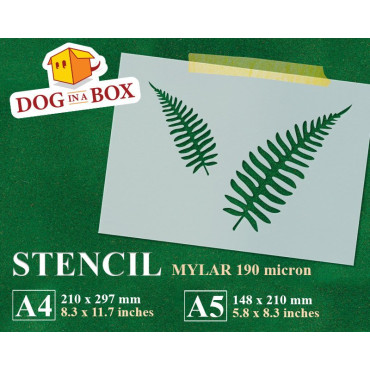 Leaves stencil n.2 - Reusable leaf stencil for wood signs, wall decor and fabric