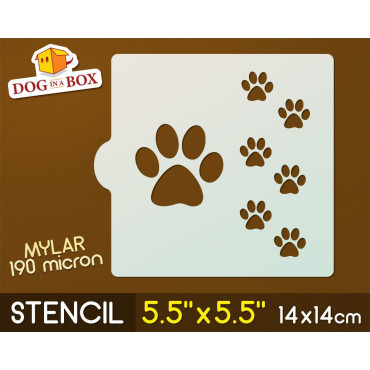 Stencil impronte di cani n....