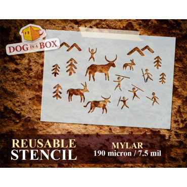 Ancient Cave Art stencil...