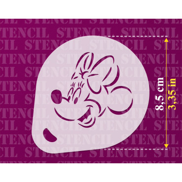 Disney Schablonen n.1 (3er Set) Keks und Cappuccino Kakaopulver Dekor Schablone - Face Painting