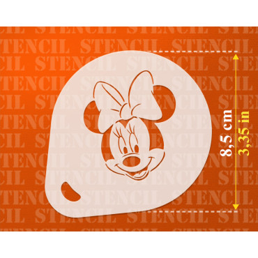 Disney stencils n.2 (set of 3) - Cookie and Cappuccino cocoa powder decor stencil - Face Painting