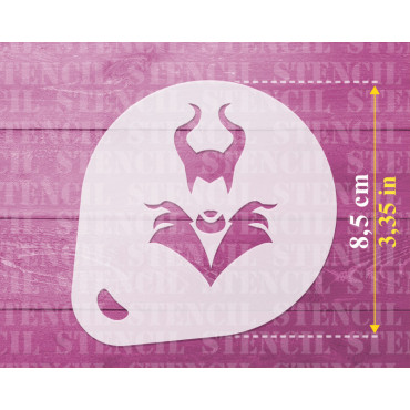 Pochoirs de Disney n.5 (lot de 3) pochoir de décoration de poudre de cacao Cookie et Cappuccino - peinture de visage