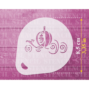 Disney stencils n.5 (set of 3) - Cookie and Cappuccino cocoa powder decor stencil - Face Painting