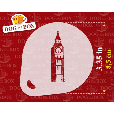 London Stencils (set of 3) Cappuccino and Coffee cocoa powder decor stencil - Face Painting stencils