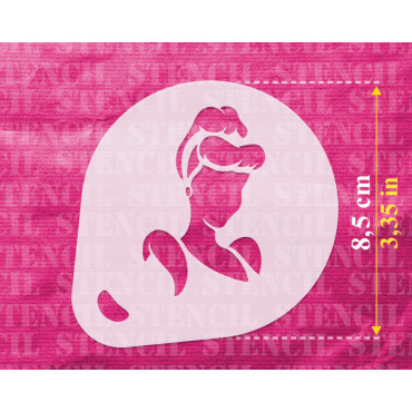 Stencil Disney n.3 (set di 3) - Stencil Disney per face painting, cappuccini, pareti