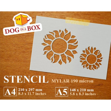 Stencil girasoli n. 1 -...