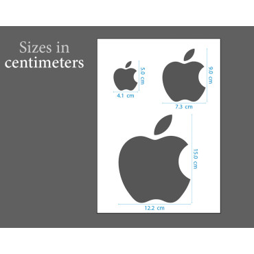 Stencil logo Apple computer n.1 - Stencil per dipingere su plastica, legno, pareti, tessuti