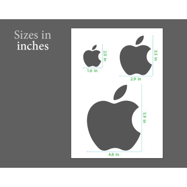 Stencil logo Apple computer n.1 - Stencil per dipingere su plastica, legno, pareti, tessuti