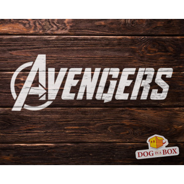 Avengers Logo stencil n.2 - Marvel Reusable superhero, comics and movie stencil for cakes and nursery