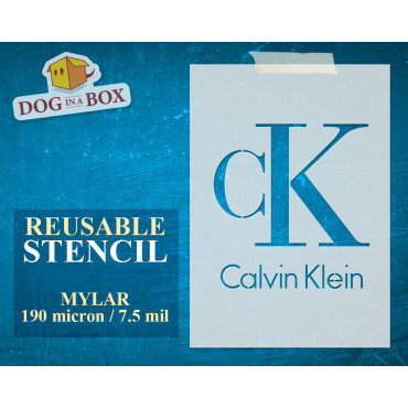Calvin Klein logo Schablone...