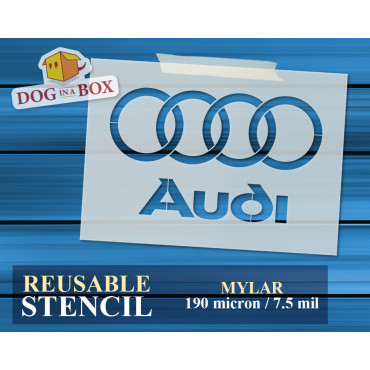 Stencil logo Audi n.1 -...
