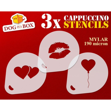 Pochoirs d'amour (lot de 3)...