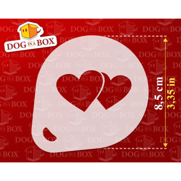 Love stencils (set of 3) Cappuccino and Coffee cocoa powder decor stencil - Face Painting stencils