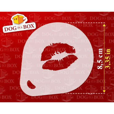 Stencil d'amore n.1 (set di 3) - Stencil romantici per decorazioni di cappuccini, caffè, torte, biscotti o tessuti