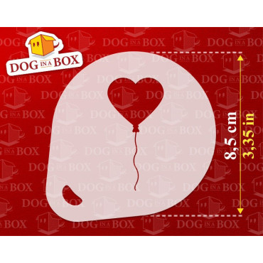 Stencil d'amore n.1 (set di 3) - Stencil romantici per decorazioni di cappuccini, caffè, torte, biscotti o tessuti