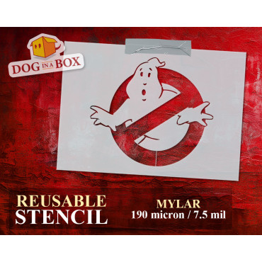 Pochoir logo Ghostbusters...