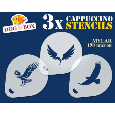 Stencil aquile (set di 3) -...