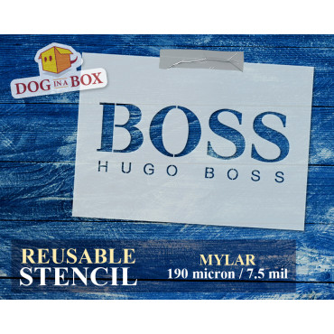Pochoir logo Hugo Boss n.1...