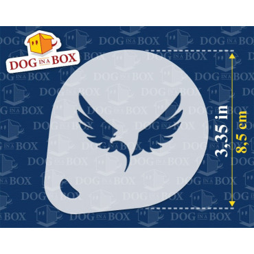Eagle stencils (set of 3) Cappuccino and Coffee cocoa powder decor stencil - Face Painting stencils