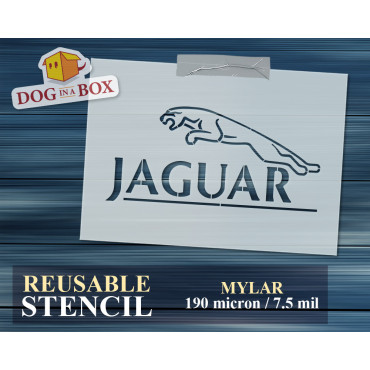 Jaguar logo stencil n.1 - Stencil for cars, garages and repair shops