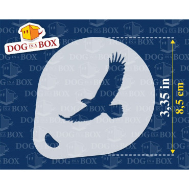 Eagle stencils (set of 3) Cappuccino and Coffee cocoa powder decor stencil - Face Painting stencils