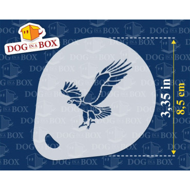 Eagle stencils (set of 3) Cappuccino and Coffee cocoa powder decor stencil - Face Painting stencils