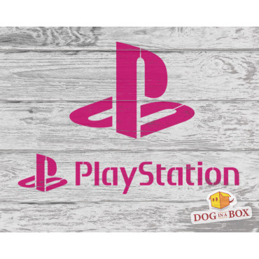Playstation logo stencil n.1 - Video games stencil for painting on wood, walls, fabrics