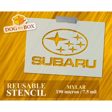 Stencil logo Subaru n.1 - Stencil per decorazioni di auto, garage e officine