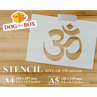 Om Symbol Schablone - Yoga...