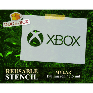 X Box logo stencil n.1 -...