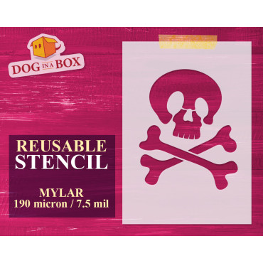 Stencil Teschio ed Ossa n.5...