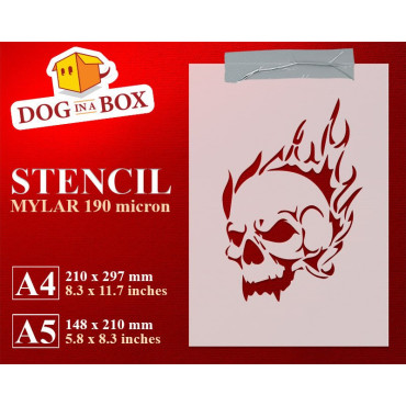 Stencil teschio di fuoco...