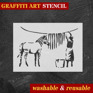 Stencil Zebra n. 1 -...