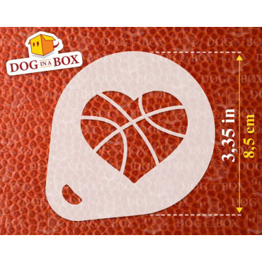 Stencil di basket (set di 3) -  Stencil per decorazioni di camerette, vestiti o face painting
