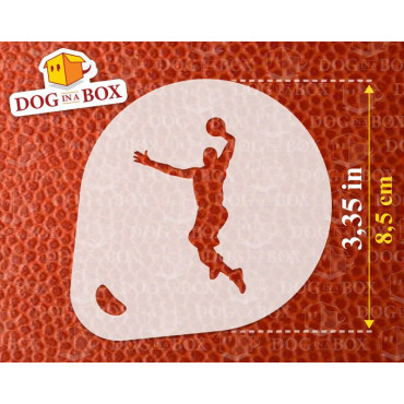 Stencil di basket (set di 3) -  Stencil per decorazioni di camerette, vestiti o face painting