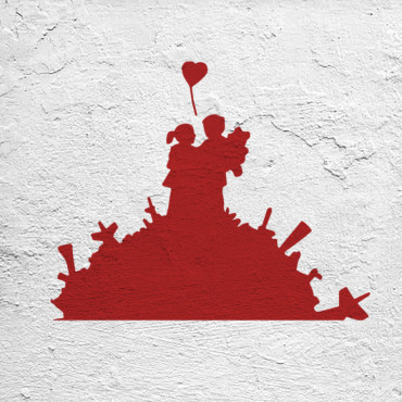 Kids stencil n.1 - Street Art stencil for painting. Graffiti stencil.