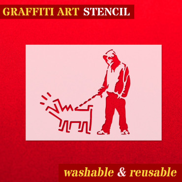 Stencil Cane Keith Hering...