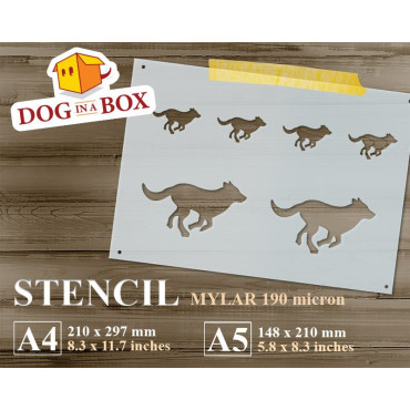 Dogs stencil - Reusable...