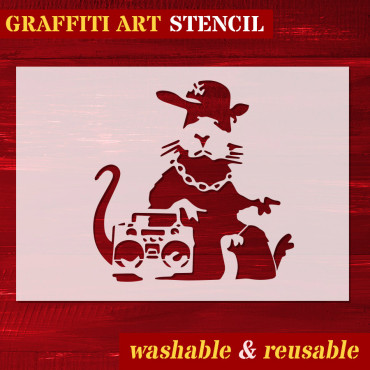 Rat stencil n.4 - Street...