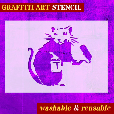 Rat stencil n.3 - Street...