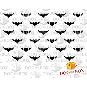 Hearts pattern stencil n.17 - Reusable wedding stencil for wood sings, invitations, wedding cake decor or wall painting