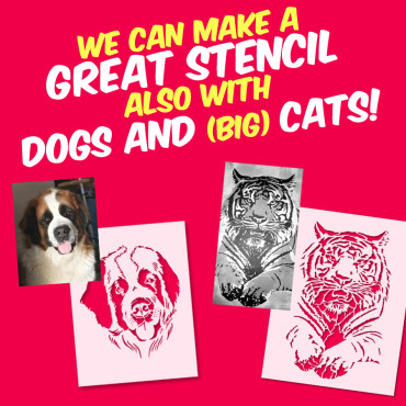 Stencil personalizzato da qualsiasi immagine - Trasforma la tua foto in uno stencil unico