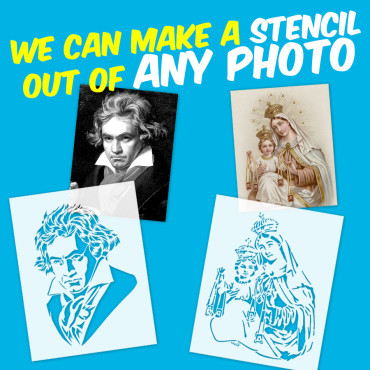 Custom Stencil from picture - Get your photo turned into a stencil