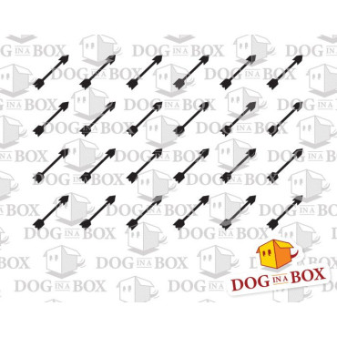 Pattern stencil n.14 - Reusable arrows stencil, seamless geometric pattern for walls and fabrics