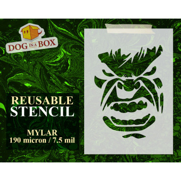 Hulk stencil n.2 - Marvel Avengers Reusable movies and comics stencil. Geek and nerd stencil.