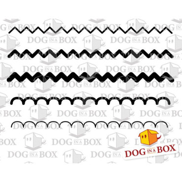 Pattern stencil n.13 - Reusable zig-zag lines stencil, seamless geometric pattern for walls and fabrics