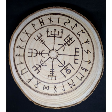 Vegvisir stencil n.2 - Celtic stencil. Norse compass stencil for wood signs, walls and fabrics. Rune stencil