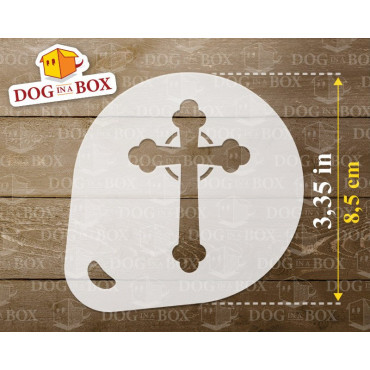 Jesus Schablonen Nr. 2 (3er-Set) Cappuccino und Kaffee Kakaopulver Dekor Schablone - Face Painting Schablonen