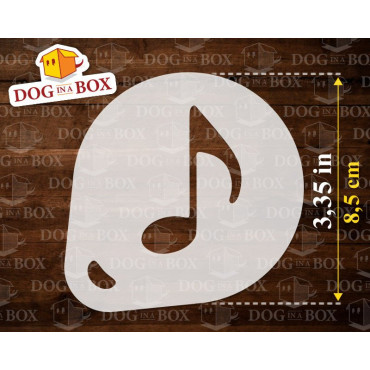 Musical notes stencils (set of 3) Cappuccino and Coffee cocoa powder decor stencil - Face Painting stencils